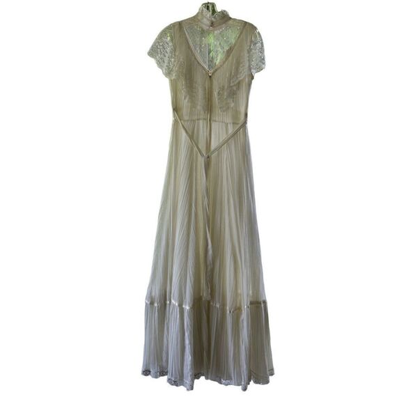 Roberta California Vintage Boho Prairie Cottagecore off white maxi dress - Picture 3 of 15